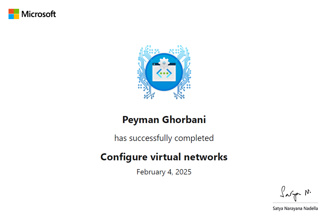Configure virtual networks
