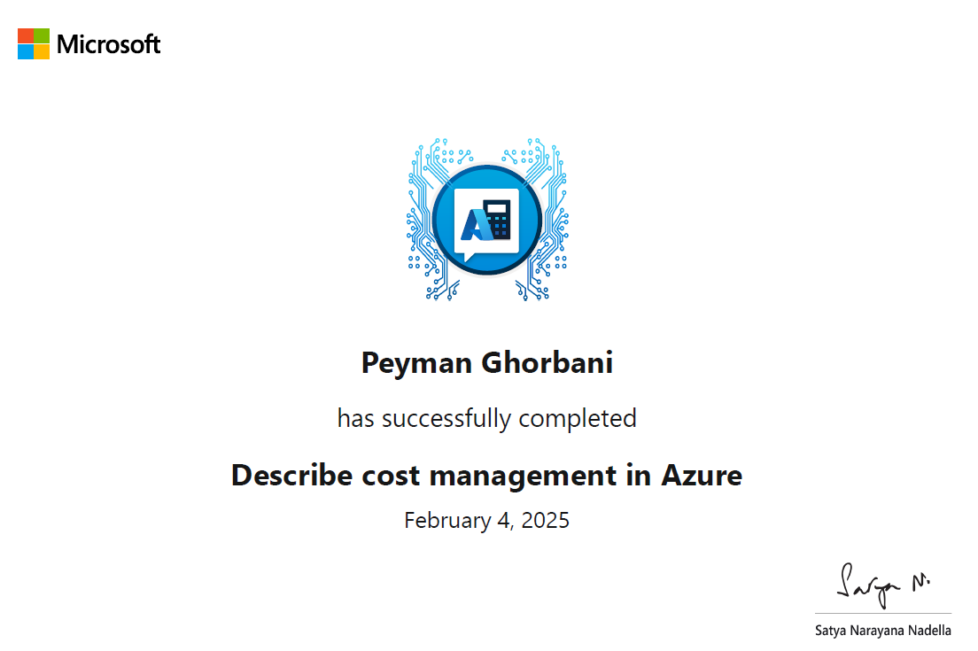Describe cost management in Azure