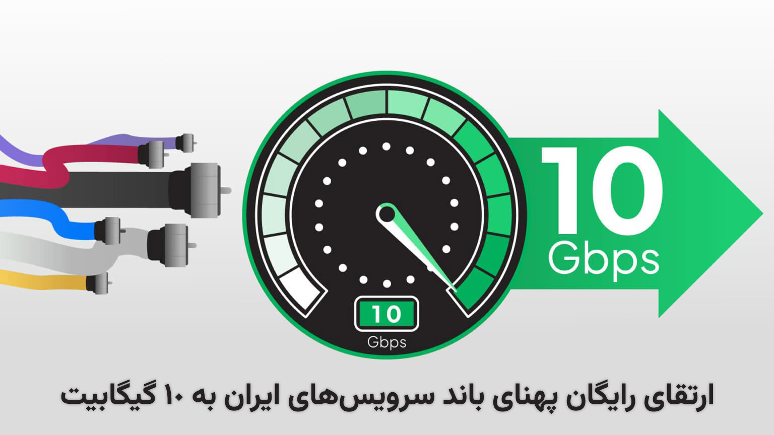 ارتقای پهنای باند سرورهای ایران از 1گیگابیت به 10 گیگابیت